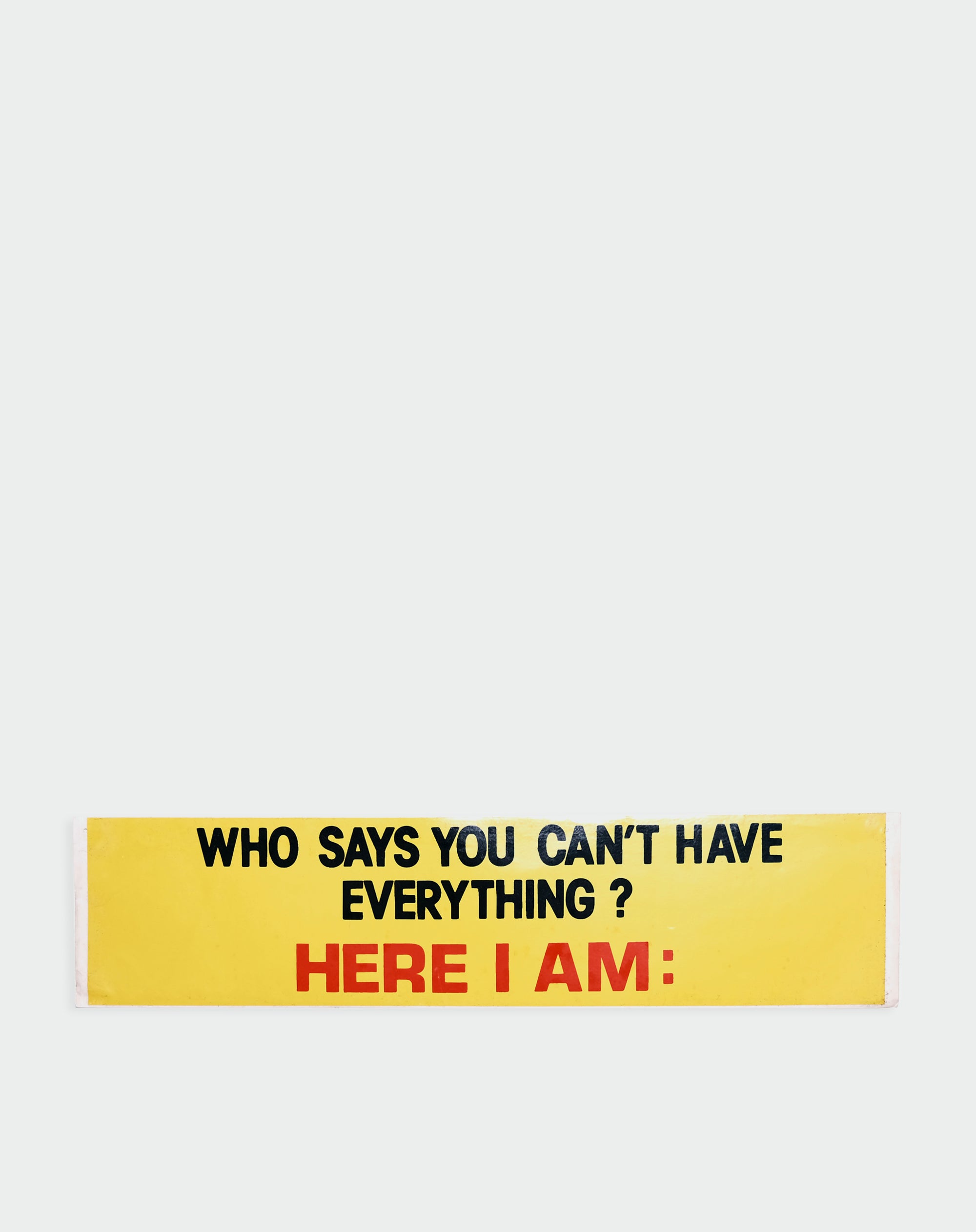 70s "Everything" Bumper Sticker