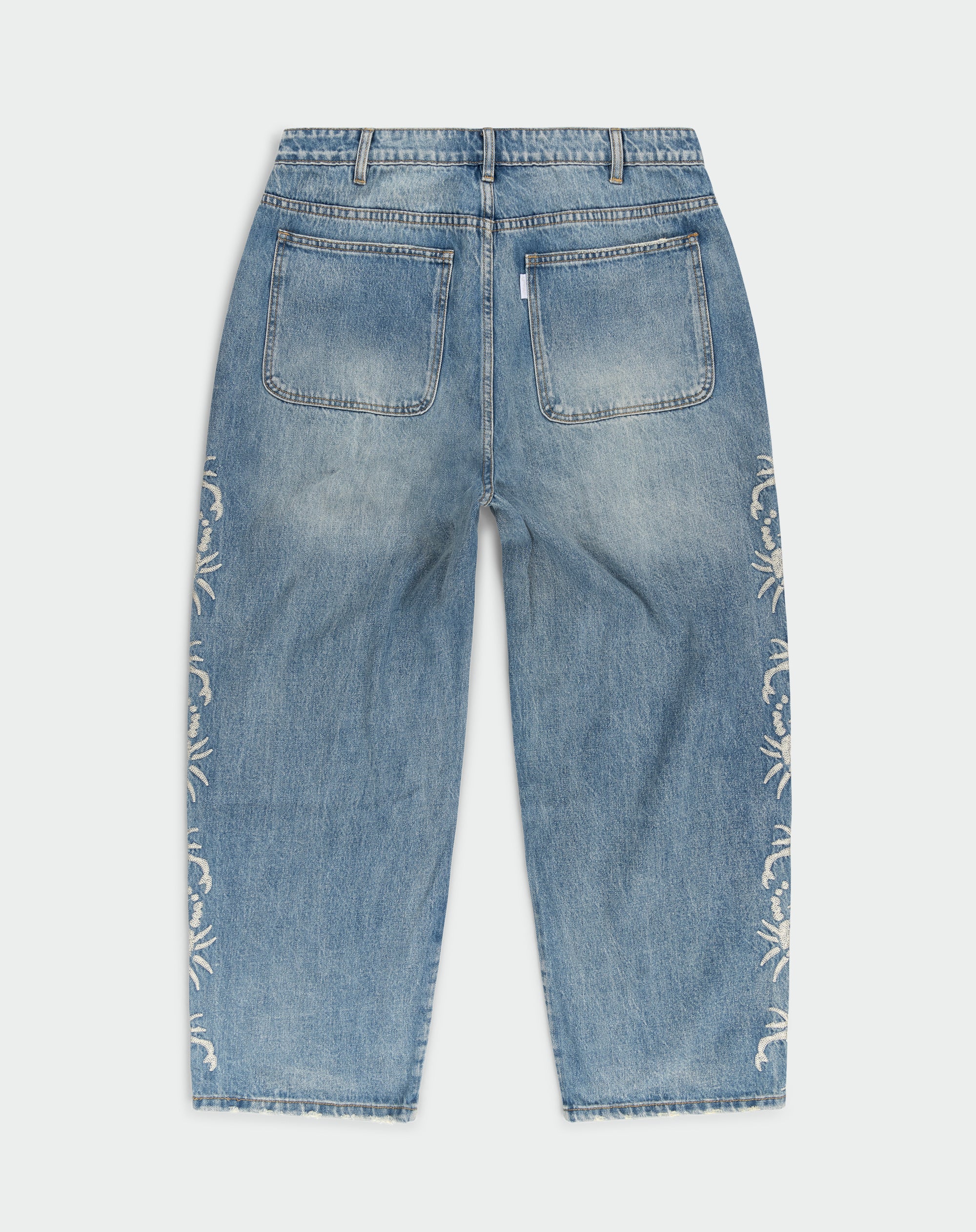 Stripe Scorp Jeans (Light Wash)