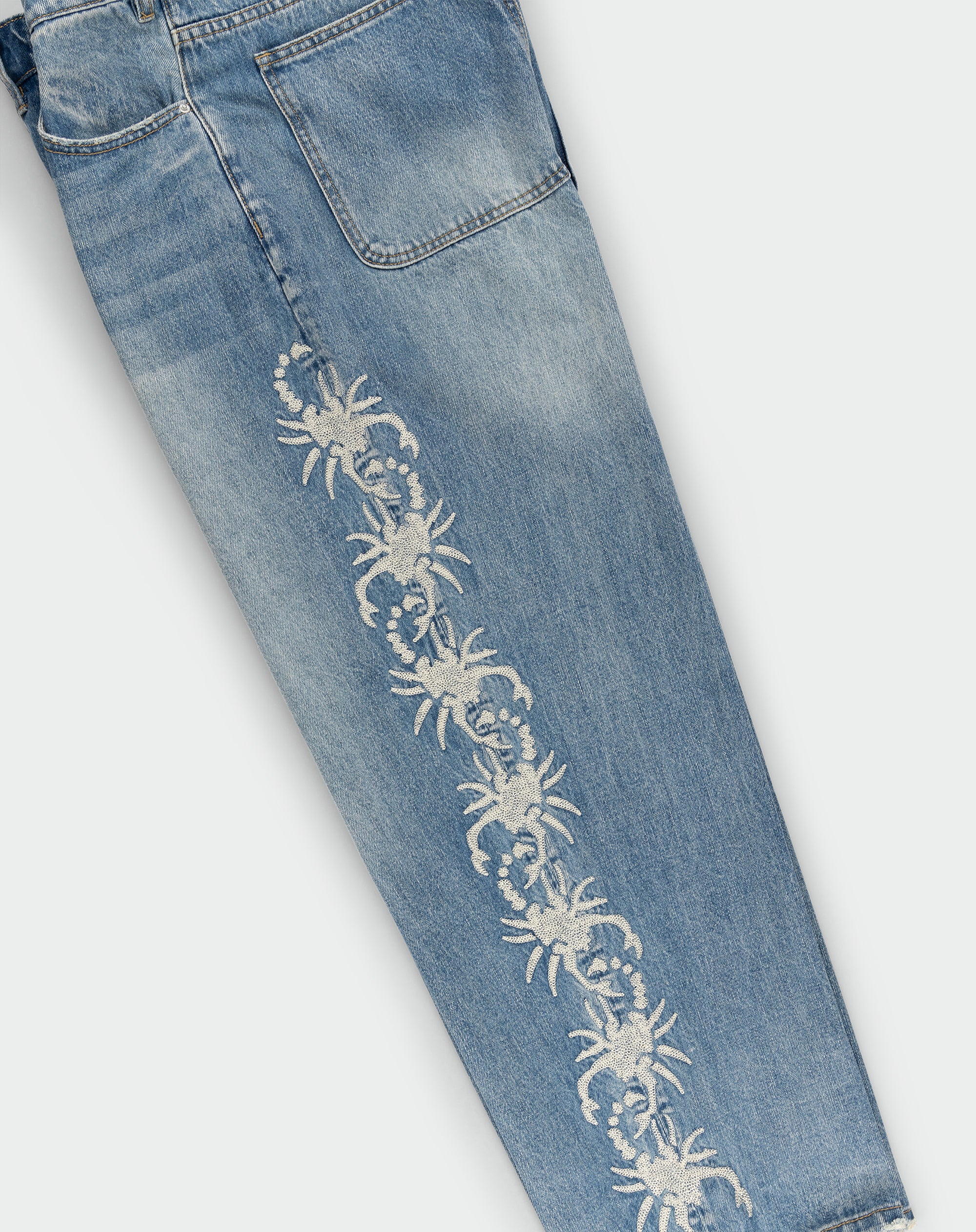 Stripe Scorp Jeans (Light Wash)