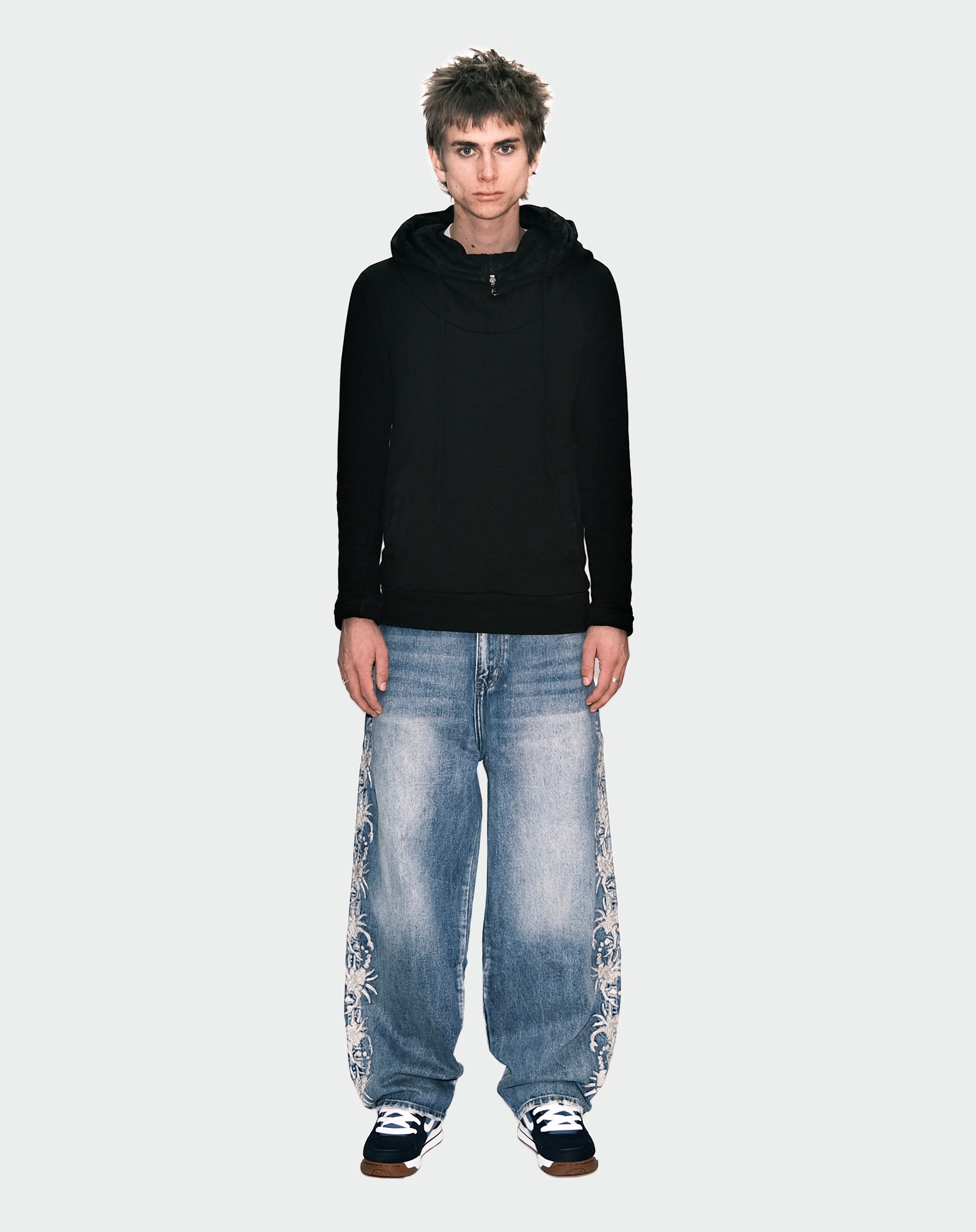 Stripe Scorp Jeans (Light Wash)